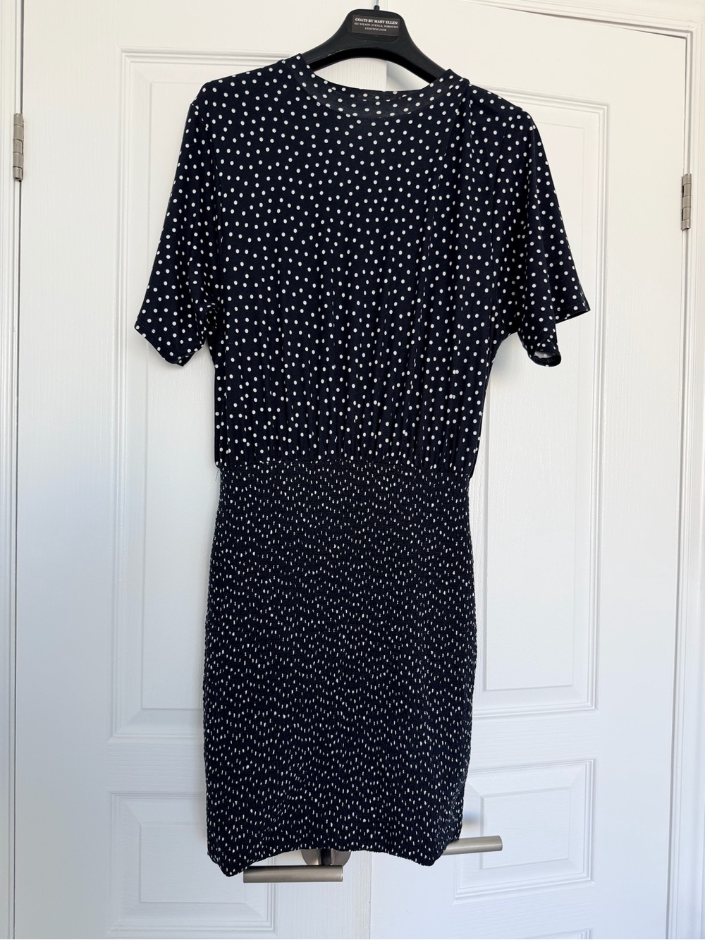 Nation LTD Navy Blue Polka Dot Mini Dress